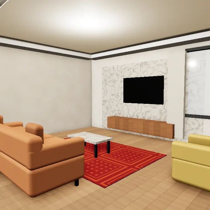 3D render: 5 Marla boho window reading nook