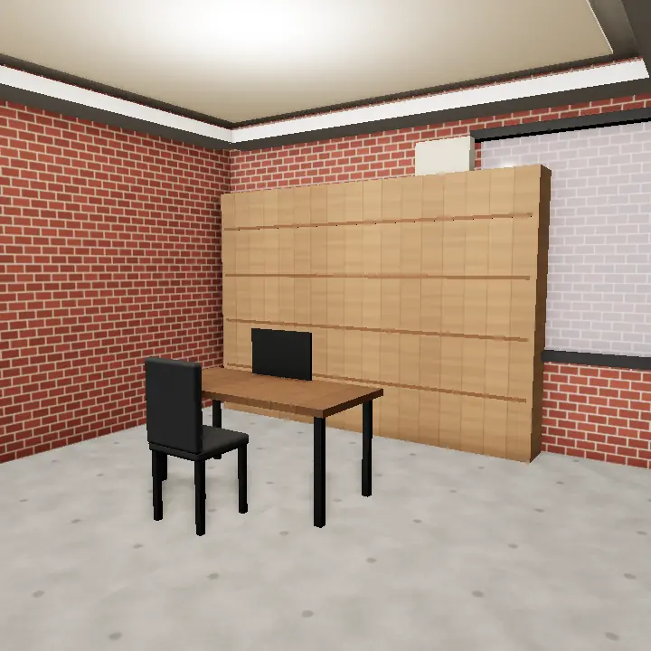3D render: Black steel and glass partition, 10 Marla