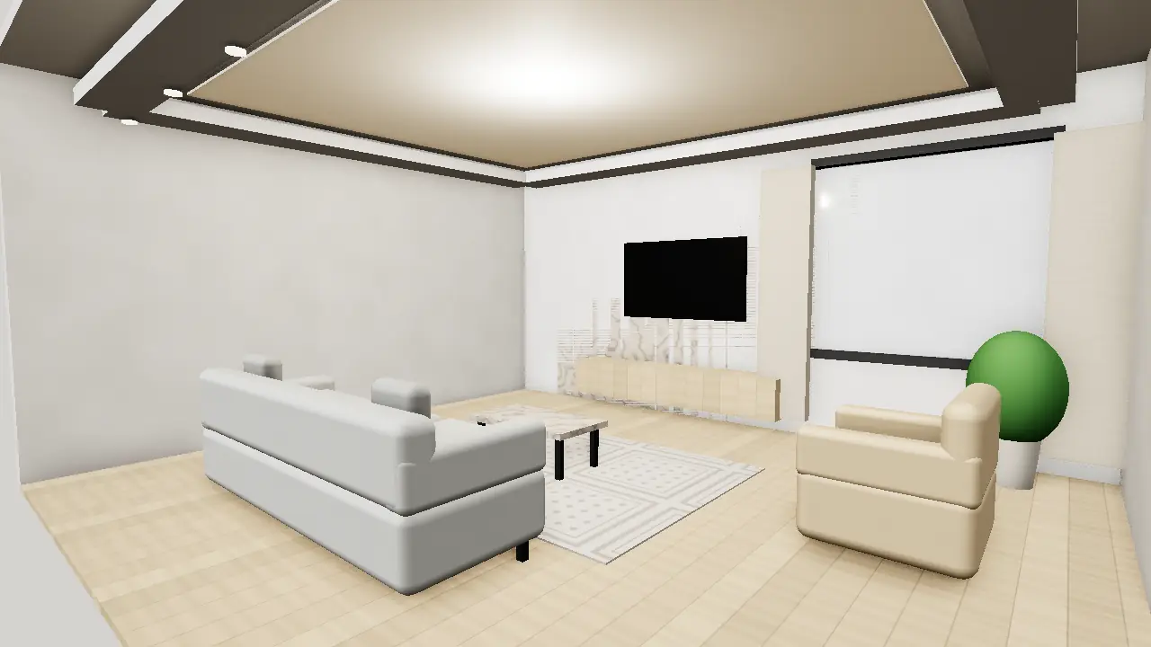 3D render: Scandinavian Interior Design