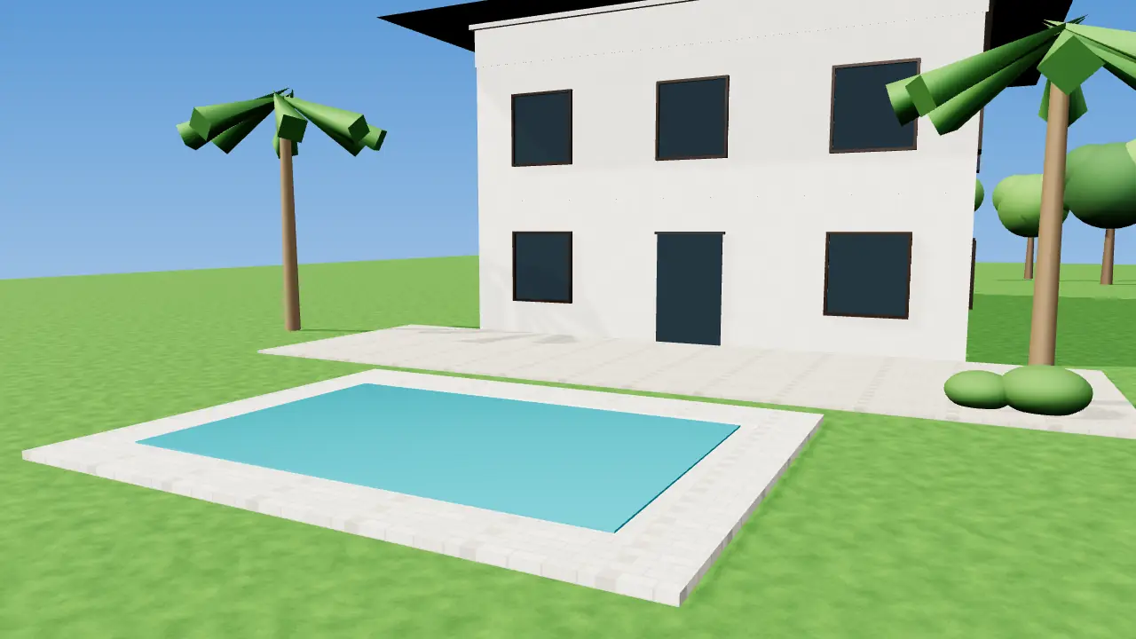 3D render: Tropical House Design